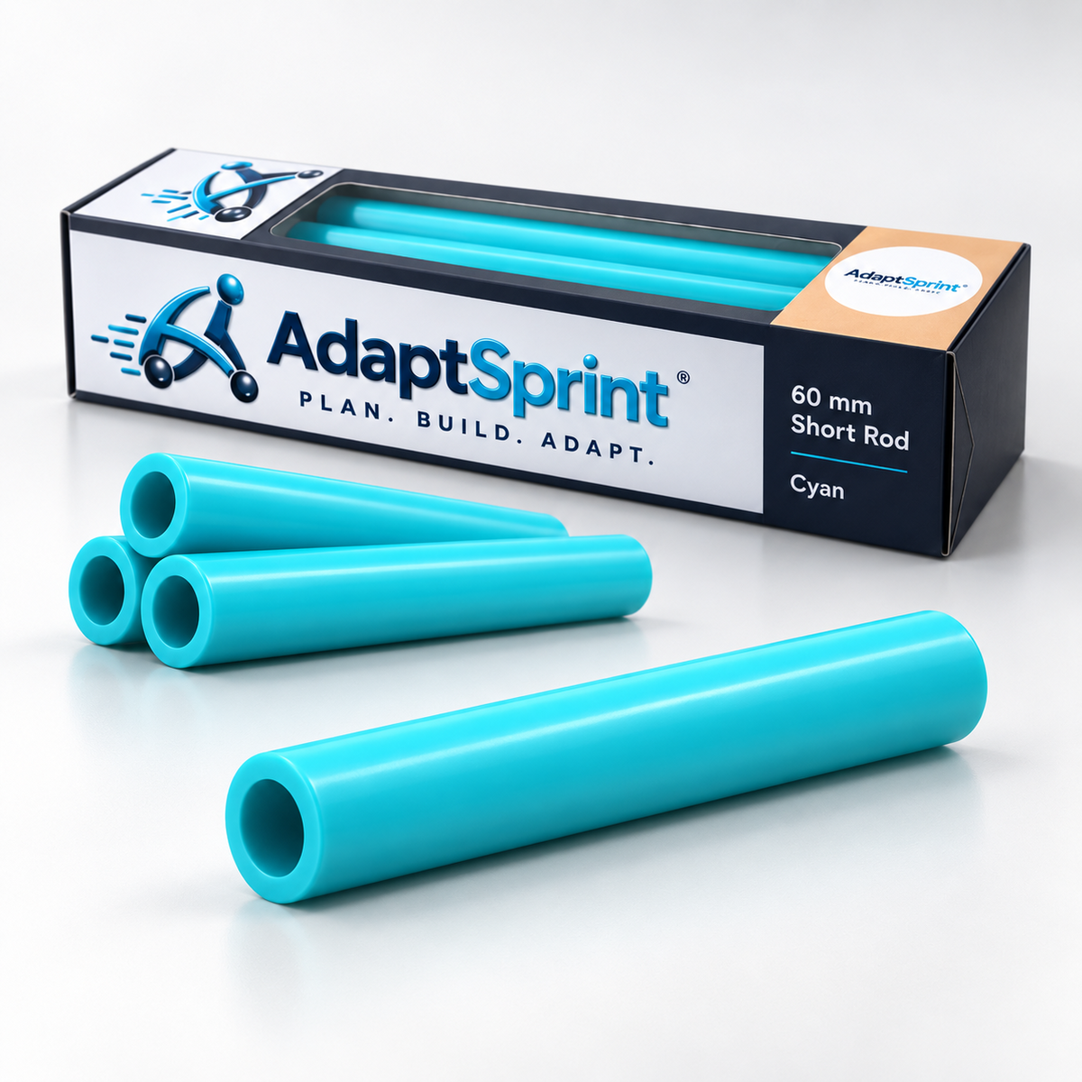 AdaptSprint Rod Pod 60 mm Cyan studio product rendering